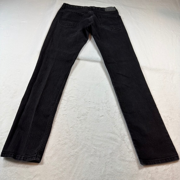 Signature Levi Strauss Skinny Jeans Mens 30x32 Black Excellent Stretch Denim - Picture 7 of 11